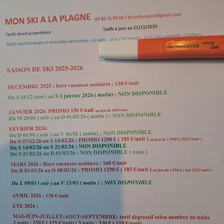 Mon A - Plagne Bellecote 3000 Lejlighed